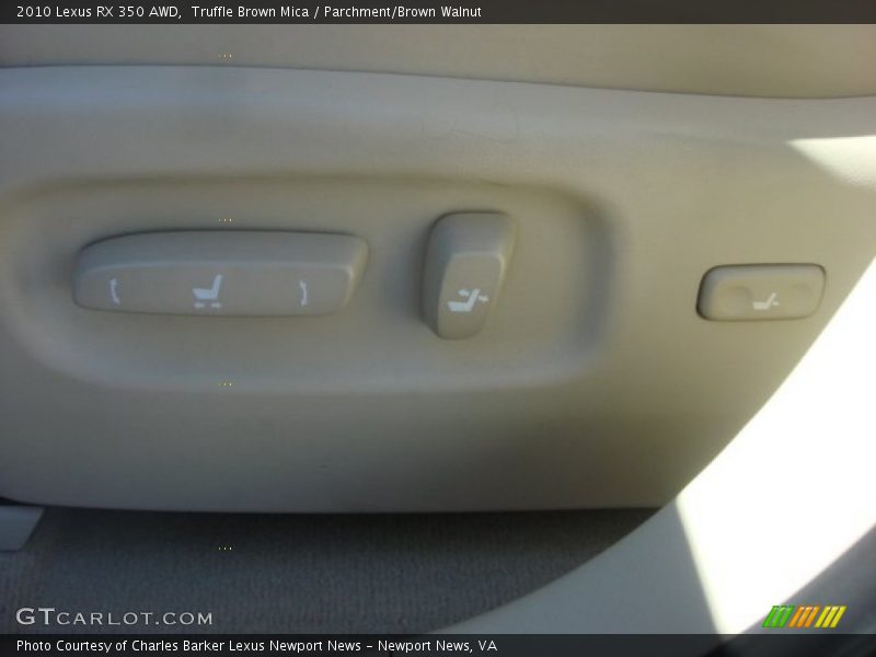 Truffle Brown Mica / Parchment/Brown Walnut 2010 Lexus RX 350 AWD