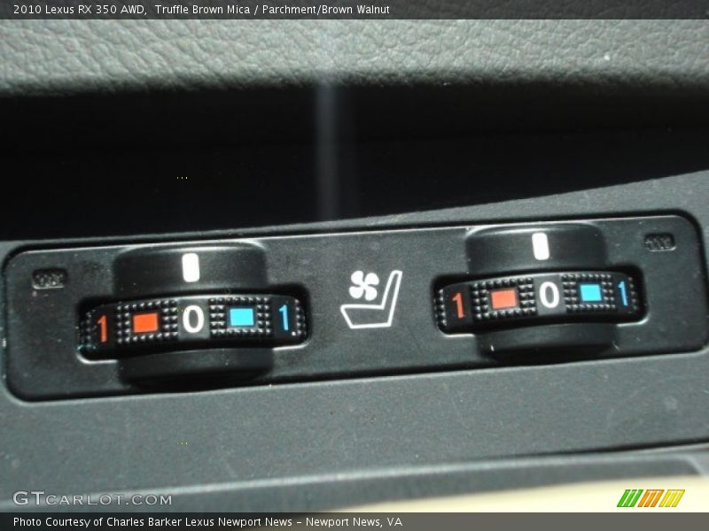 Truffle Brown Mica / Parchment/Brown Walnut 2010 Lexus RX 350 AWD