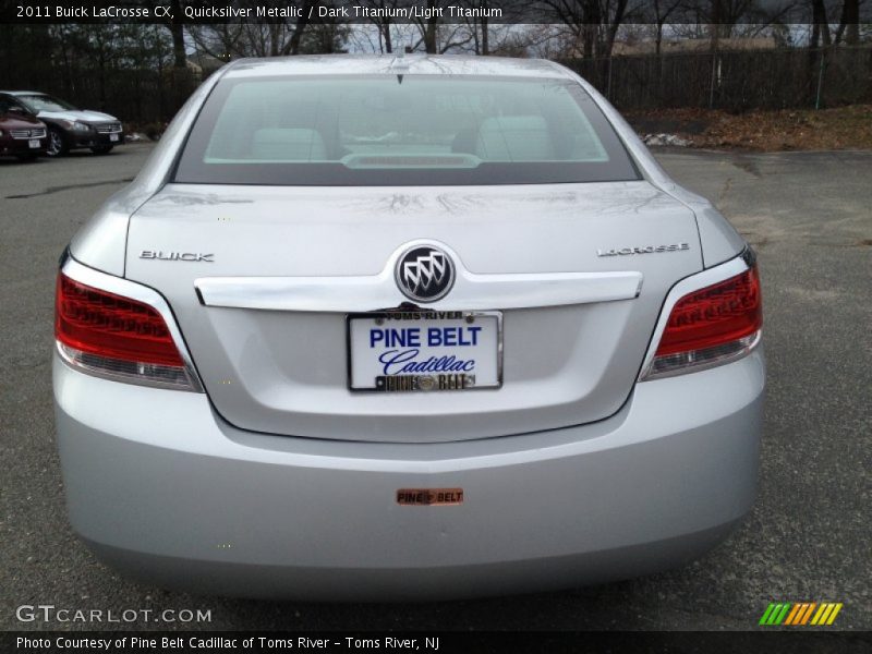 Quicksilver Metallic / Dark Titanium/Light Titanium 2011 Buick LaCrosse CX