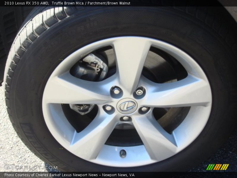 Truffle Brown Mica / Parchment/Brown Walnut 2010 Lexus RX 350 AWD