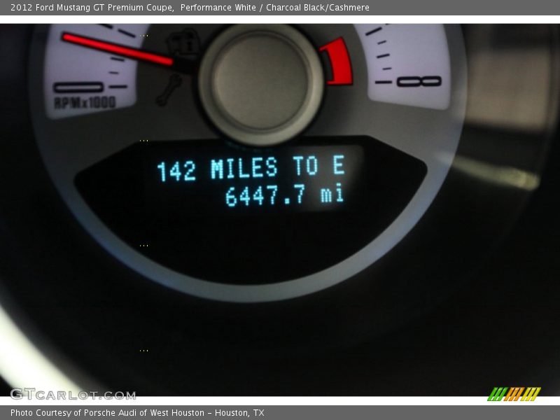 Performance White / Charcoal Black/Cashmere 2012 Ford Mustang GT Premium Coupe