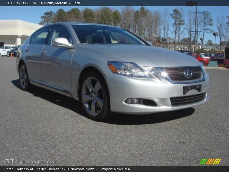 Mercury Metallic / Black 2010 Lexus GS 350
