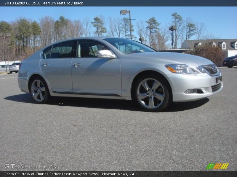 Mercury Metallic / Black 2010 Lexus GS 350