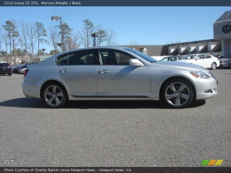 Mercury Metallic / Black 2010 Lexus GS 350