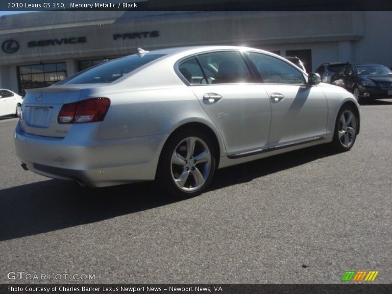Mercury Metallic / Black 2010 Lexus GS 350