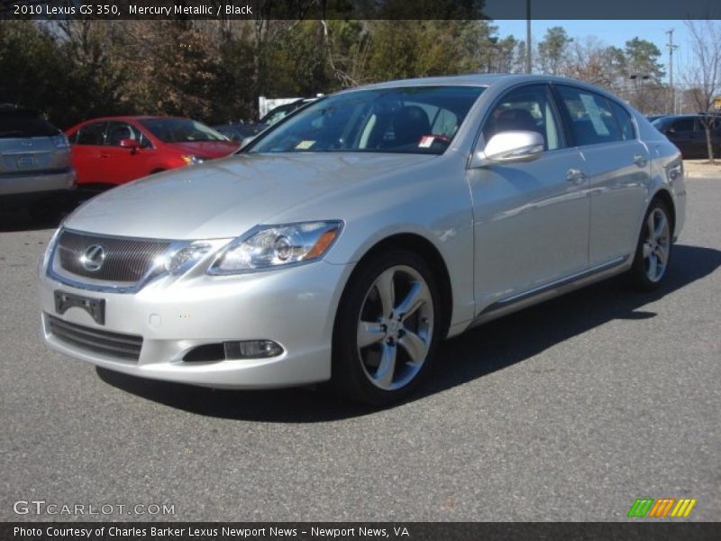 Mercury Metallic / Black 2010 Lexus GS 350
