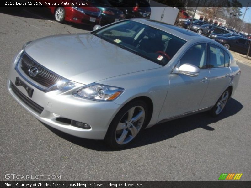 Mercury Metallic / Black 2010 Lexus GS 350