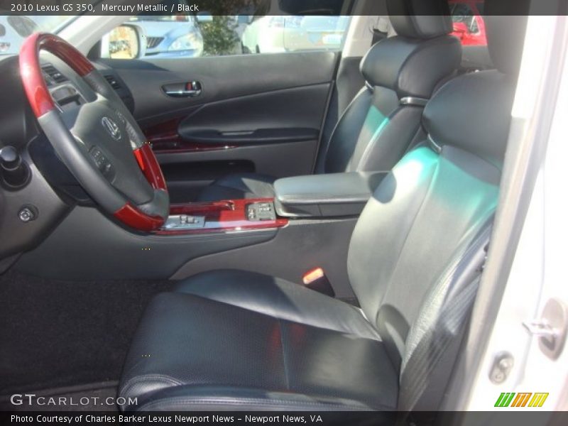 Mercury Metallic / Black 2010 Lexus GS 350
