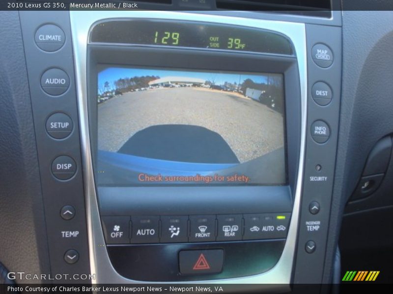 Mercury Metallic / Black 2010 Lexus GS 350