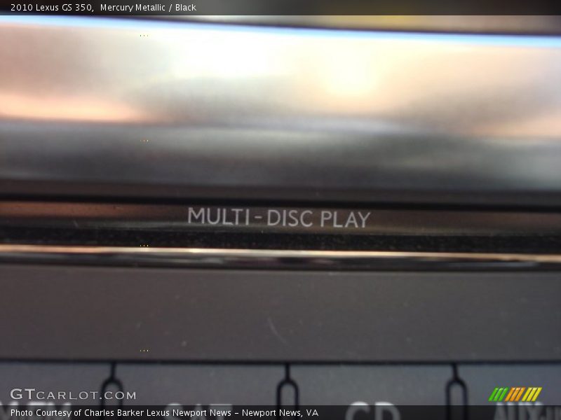 Mercury Metallic / Black 2010 Lexus GS 350