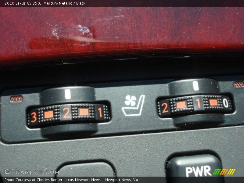 Mercury Metallic / Black 2010 Lexus GS 350