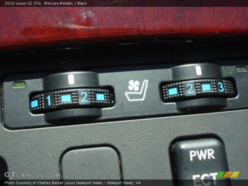 Mercury Metallic / Black 2010 Lexus GS 350