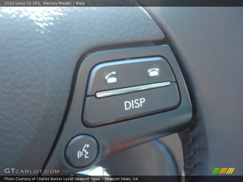 Mercury Metallic / Black 2010 Lexus GS 350