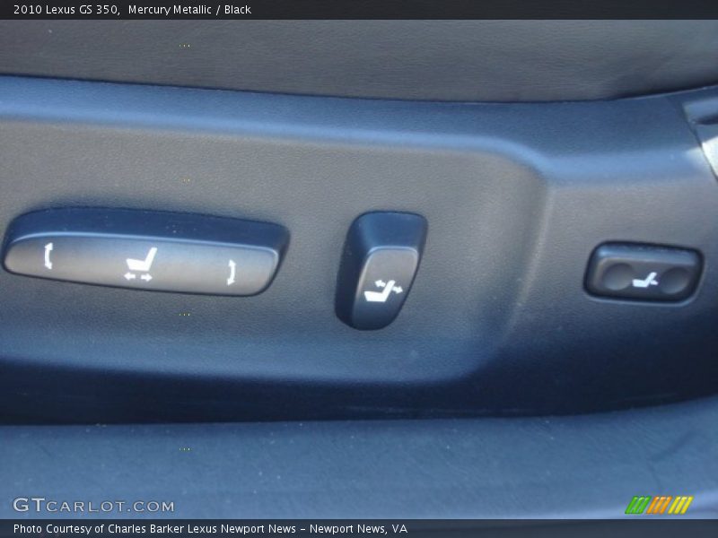Mercury Metallic / Black 2010 Lexus GS 350