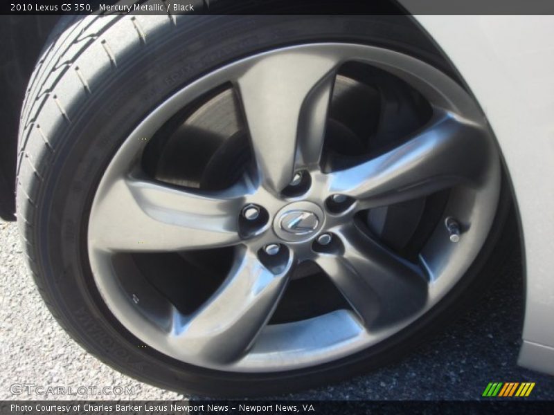 Mercury Metallic / Black 2010 Lexus GS 350