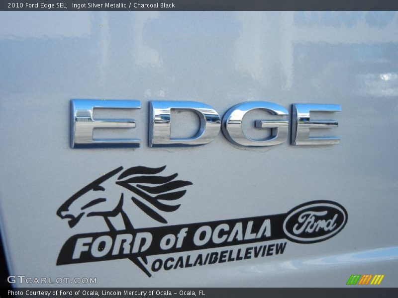 Ingot Silver Metallic / Charcoal Black 2010 Ford Edge SEL