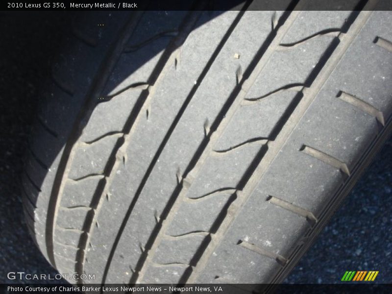 Mercury Metallic / Black 2010 Lexus GS 350