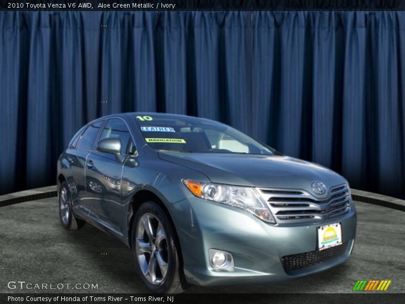 Aloe Green Metallic / Ivory 2010 Toyota Venza V6 AWD