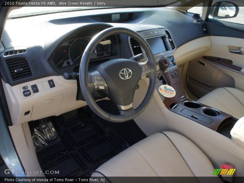 Ivory Interior - 2010 Venza V6 AWD 