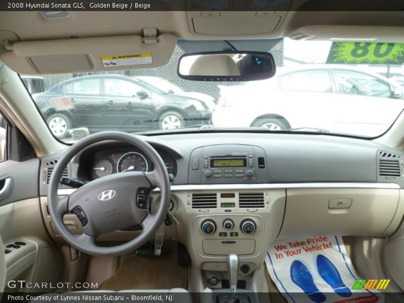 Golden Beige / Beige 2008 Hyundai Sonata GLS