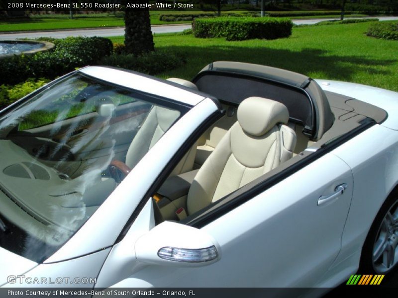 Alabaster White / Stone 2008 Mercedes-Benz SL 550 Roadster