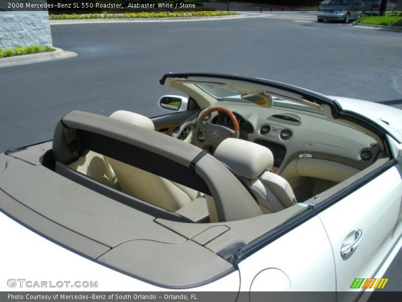 Alabaster White / Stone 2008 Mercedes-Benz SL 550 Roadster