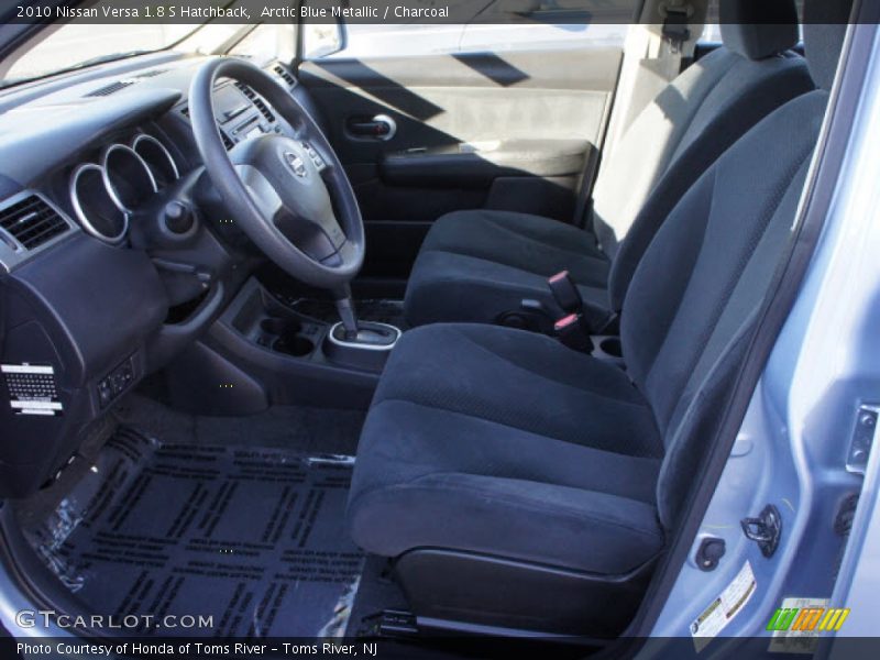Arctic Blue Metallic / Charcoal 2010 Nissan Versa 1.8 S Hatchback