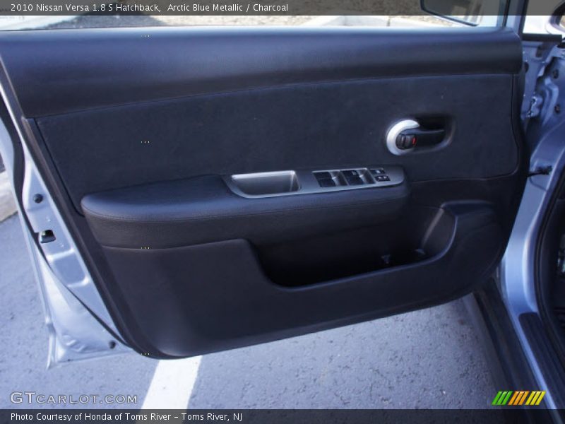 Arctic Blue Metallic / Charcoal 2010 Nissan Versa 1.8 S Hatchback