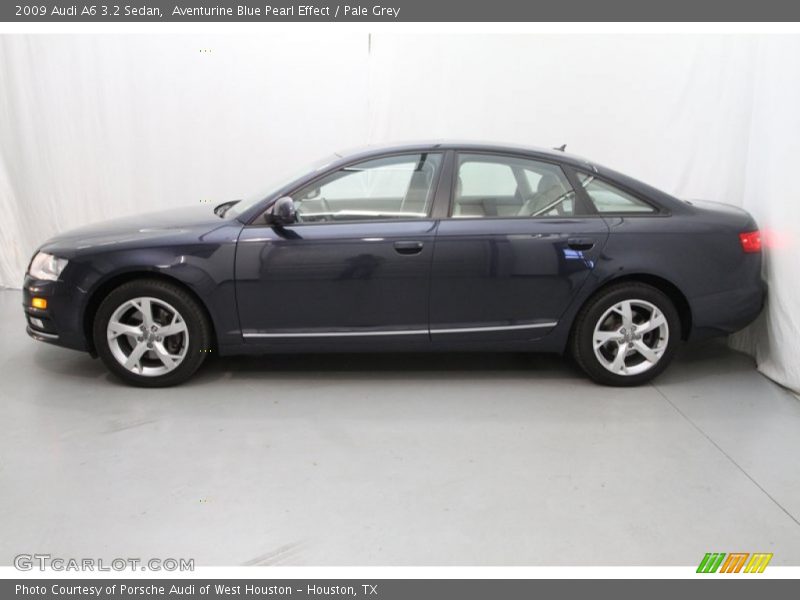 Aventurine Blue Pearl Effect / Pale Grey 2009 Audi A6 3.2 Sedan