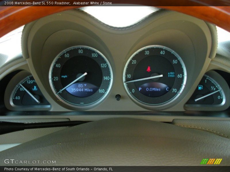  2008 SL 550 Roadster 550 Roadster Gauges