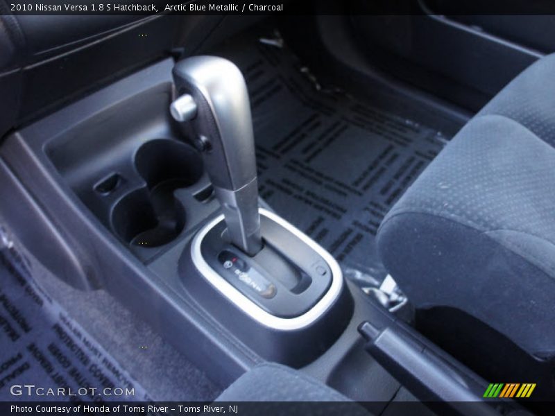 Arctic Blue Metallic / Charcoal 2010 Nissan Versa 1.8 S Hatchback