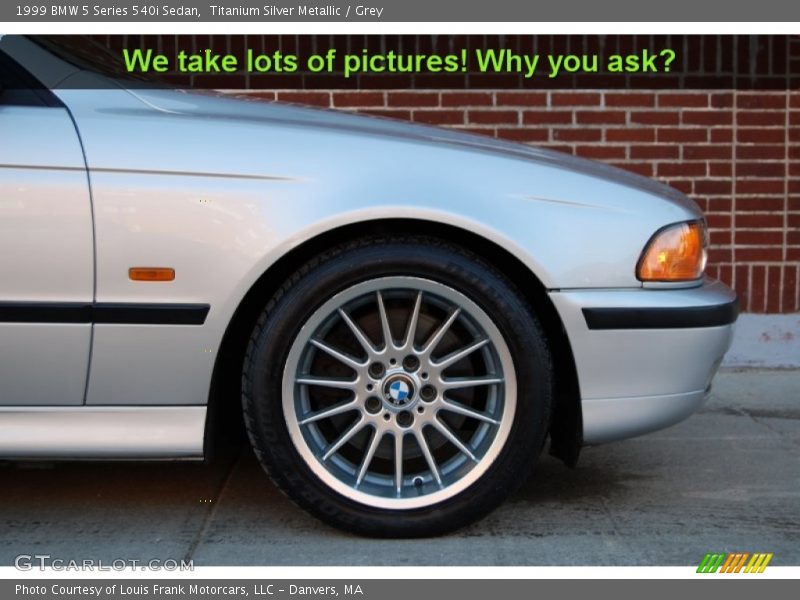 Titanium Silver Metallic / Grey 1999 BMW 5 Series 540i Sedan