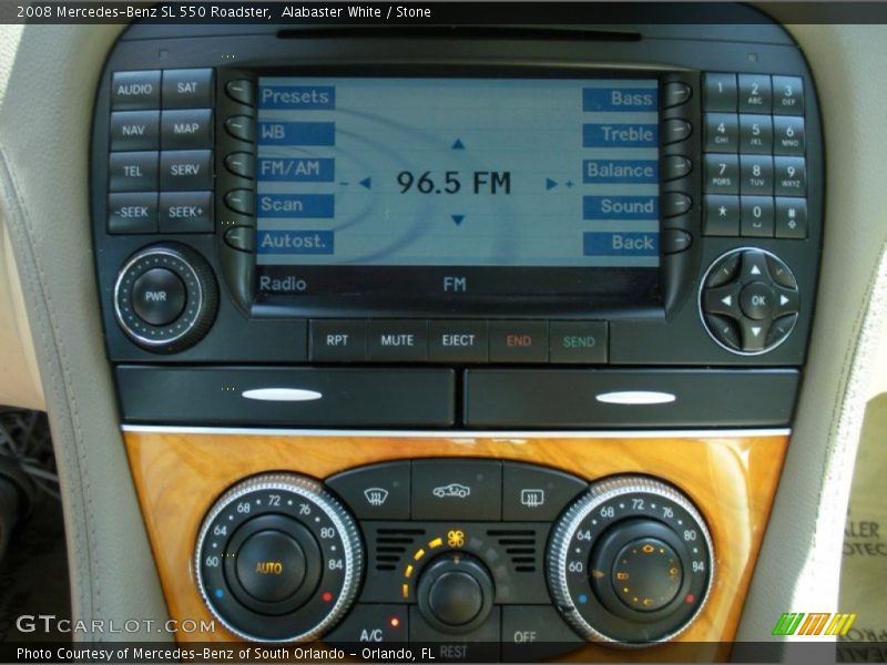 Controls of 2008 SL 550 Roadster