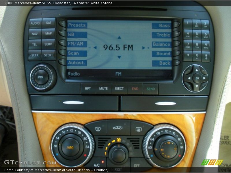 Controls of 2008 SL 550 Roadster