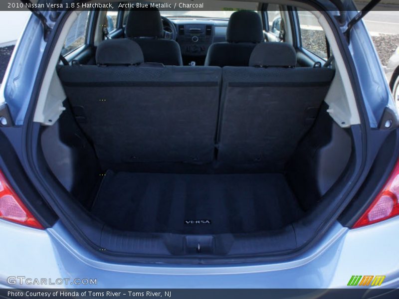 Arctic Blue Metallic / Charcoal 2010 Nissan Versa 1.8 S Hatchback