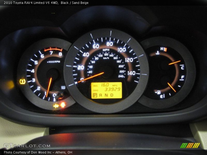 2010 RAV4 Limited V6 4WD Limited V6 4WD Gauges