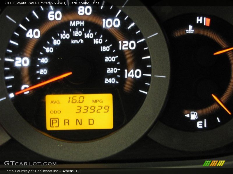 Black / Sand Beige 2010 Toyota RAV4 Limited V6 4WD
