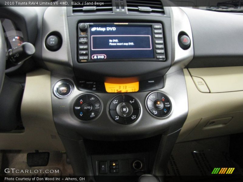 Controls of 2010 RAV4 Limited V6 4WD
