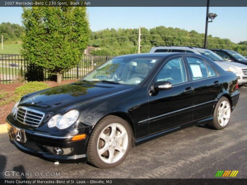 Black / Ash 2007 Mercedes-Benz C 230 Sport