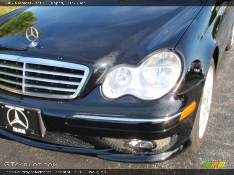 Black / Ash 2007 Mercedes-Benz C 230 Sport