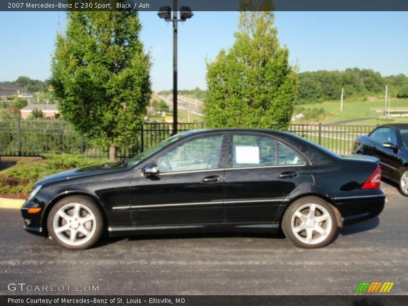 Black / Ash 2007 Mercedes-Benz C 230 Sport