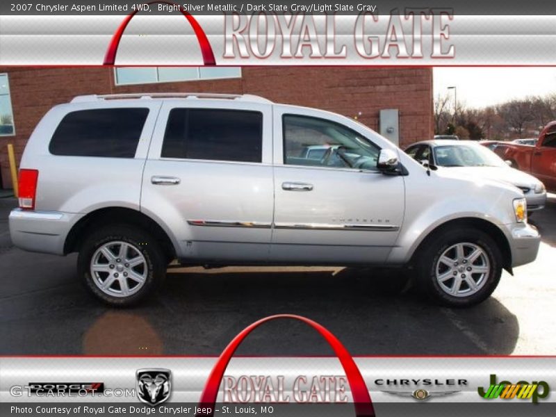 Bright Silver Metallic / Dark Slate Gray/Light Slate Gray 2007 Chrysler Aspen Limited 4WD