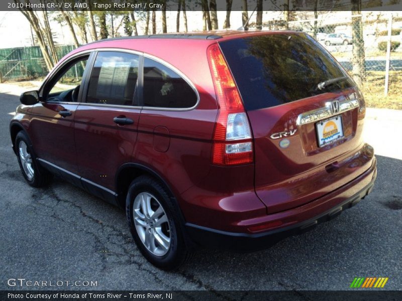 Tango Red Pearl / Gray 2010 Honda CR-V EX AWD