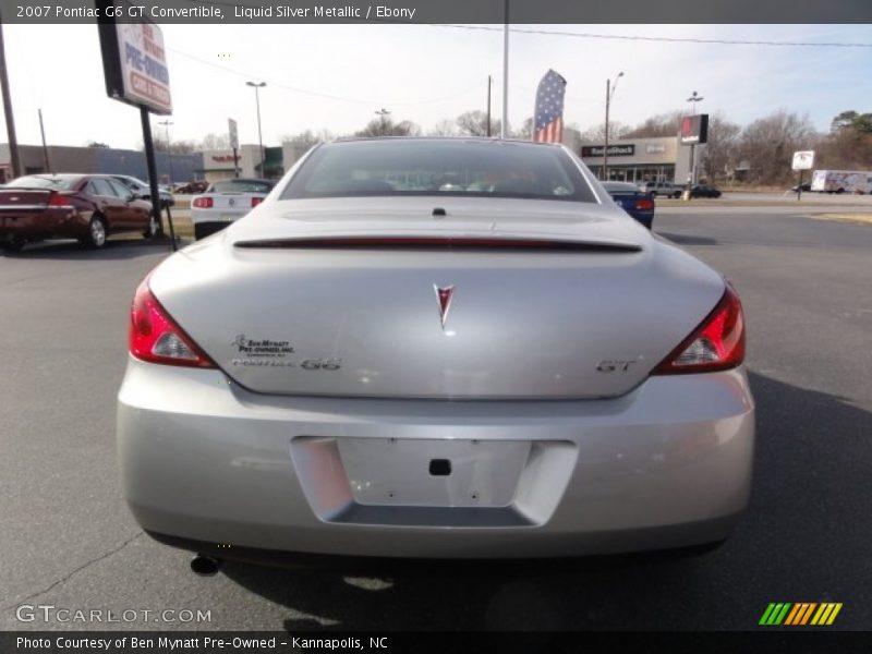 Liquid Silver Metallic / Ebony 2007 Pontiac G6 GT Convertible