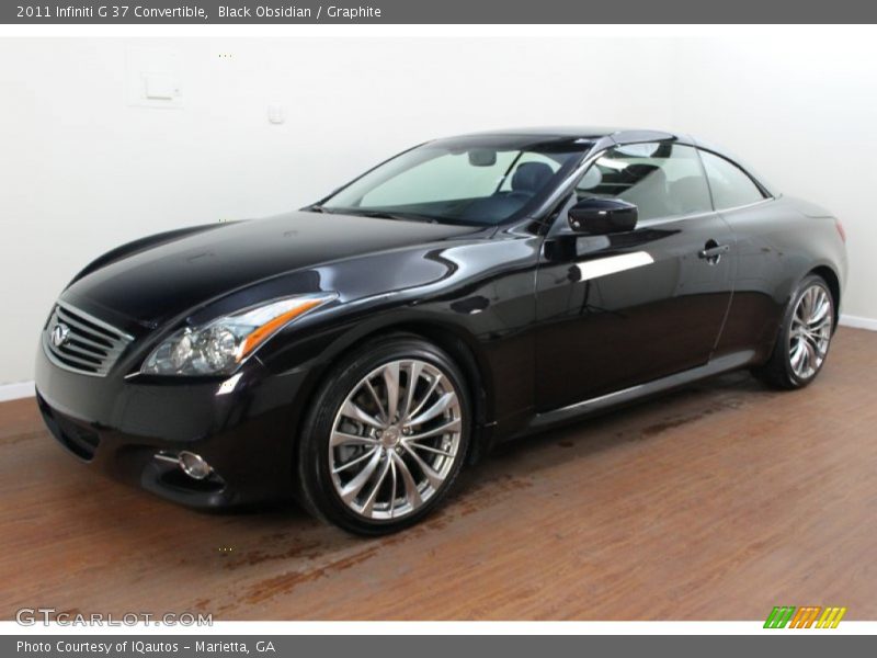 Black Obsidian / Graphite 2011 Infiniti G 37 Convertible