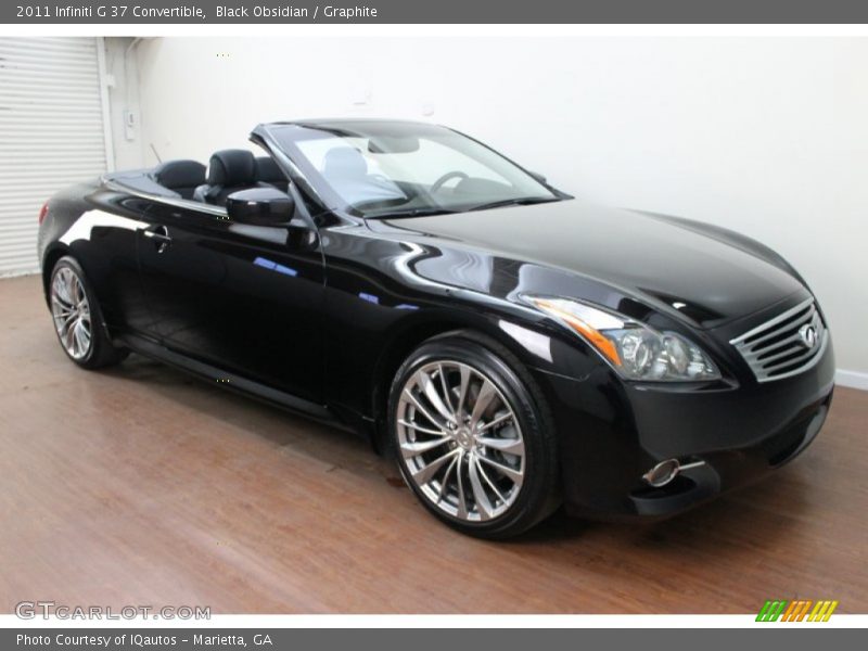Black Obsidian / Graphite 2011 Infiniti G 37 Convertible