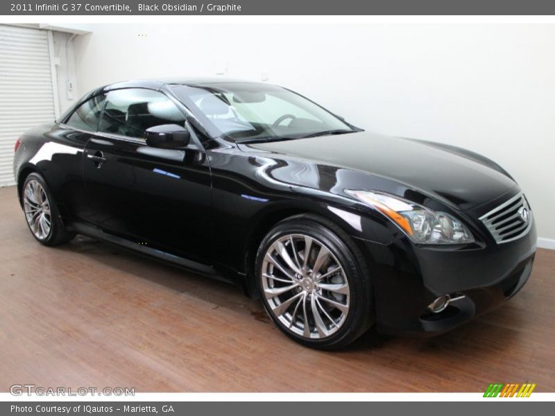 Black Obsidian / Graphite 2011 Infiniti G 37 Convertible