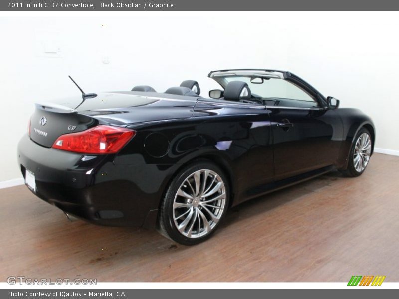 Black Obsidian / Graphite 2011 Infiniti G 37 Convertible