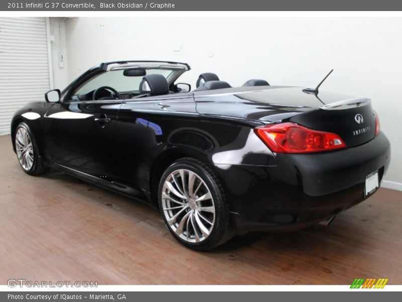 Black Obsidian / Graphite 2011 Infiniti G 37 Convertible