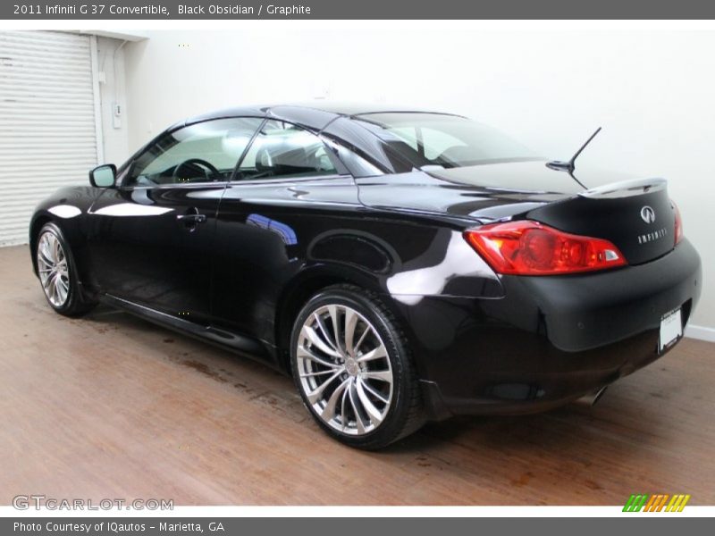Black Obsidian / Graphite 2011 Infiniti G 37 Convertible